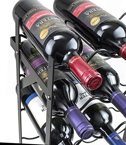 Freestanding Floor Wine Rack (75 Bottles)