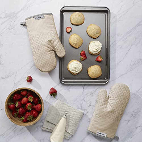 Asteroid Oven Mitt Set (7"x12.5" / Milkshake Tan)