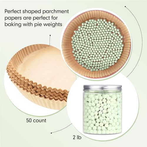 1 Pcs 2 lb Pie Weights Ceramic (Light Green)