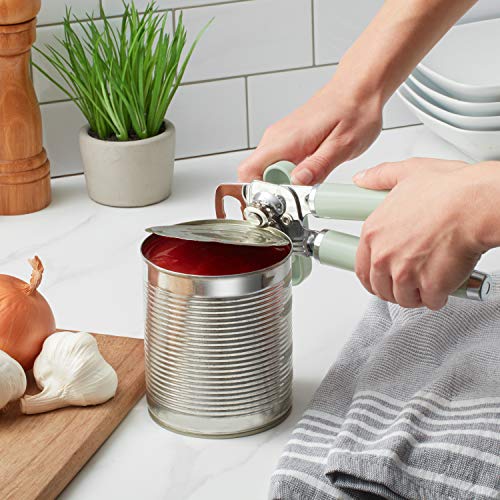 Classic Multifunction Can Opener and Bottle Opener Easy to Use (Pistachio / 8.34-Inch)