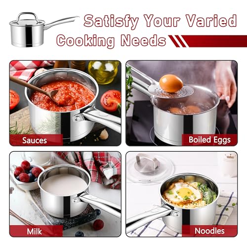 1 &2 Qt Saucepan with Lid (1 & 2 Quarts)