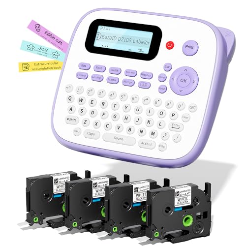 D210S Label Maker Machine with Tapes (Purple)
