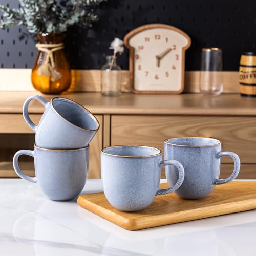 12oz Coffee Mugs (Set of 6 / Blue)