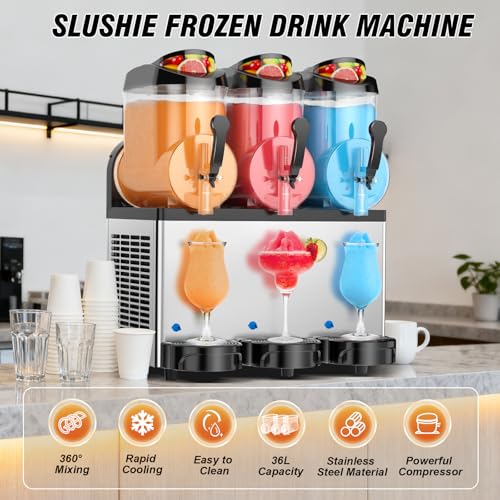 Ultimate Commercial Slushy Machine (Commercial-12L*3Tank)