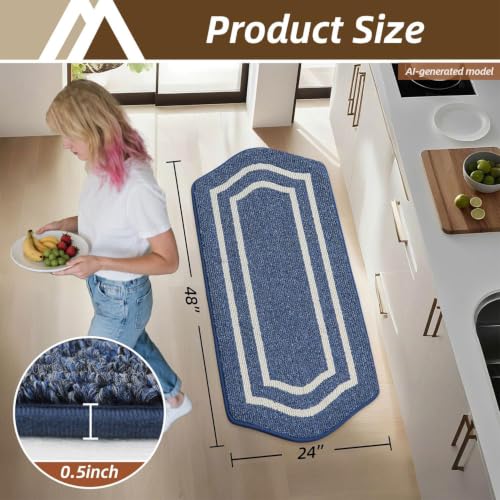 Long Kitchen Floor Mats and Rugs Non Slip Washable