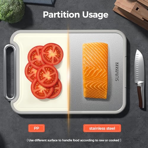 Stainless Steel Cutting Board for Kitchen (16"L x 11"W)