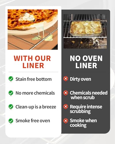 3 Pack Oven Liners for Bottom of Oven (3 Count)