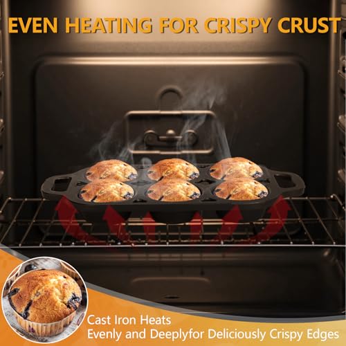 6 Cup Cast Iron Muffin Pan