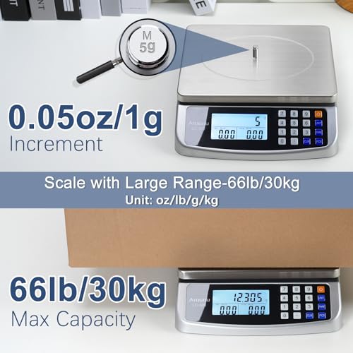66lb Food Scale (Silver 66lb/30kg)