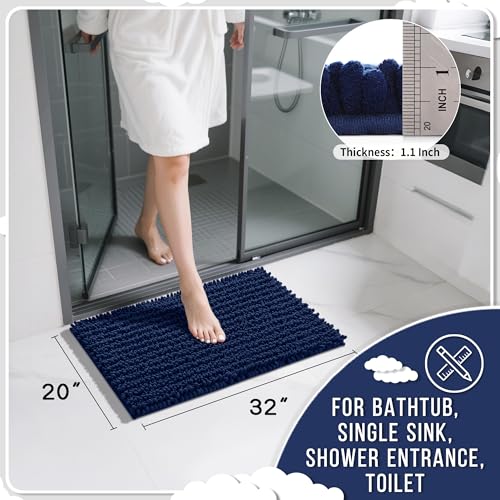 Bathroom Rugs Non Slip Washable 32x20 Inch (4.4444 Sq Ft)