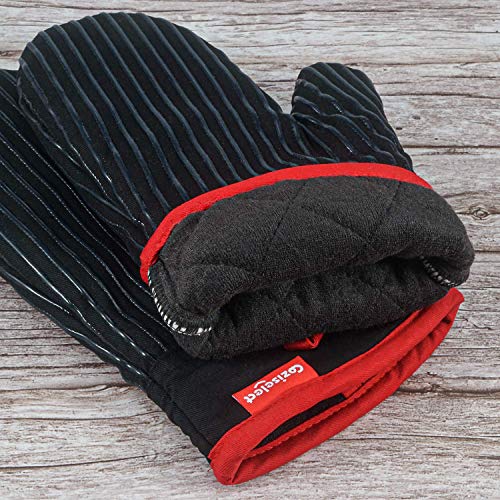 Oven Mitts and Pot Holders Set (Oven Mitts and Pot Holders Set Black)