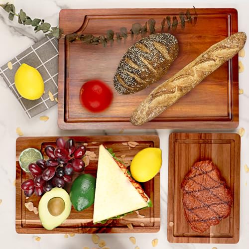 Wood Cutting Board (15"L x 10"W / Brown)