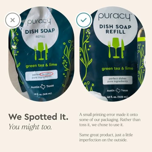 Natural Dish Soap Refill (48 Fl Oz (Pack of 1))