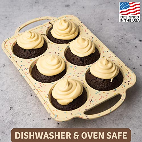 Confetti Silicone Jumbo Muffin Pan (Confetti / Jumbo (6 Cups))