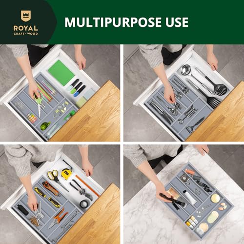 Luxury Bamboo Kitchen Drawer Organizer