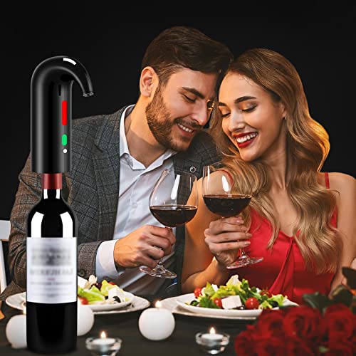 Wine Opener Valentines Day Gift Set with Electric Wine Bottle Opener (Pro Gift Set / Space Black)