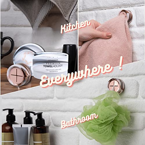 Towel Hooks Dish & Hand Towel Holder (8 Pack / Pink Candy)