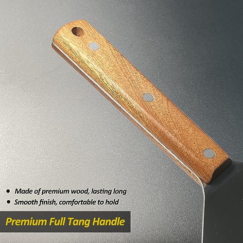 Stainless Steel Metal Spatula Set For Griddle (3" x 5", 5" x 6", 3" x 6")