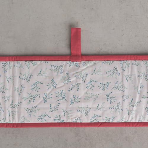 Double Oven Mitts 100% Cotton Double Oven Glove (100 - Holly Time / 7" x 35" (Double Oven Mitt))