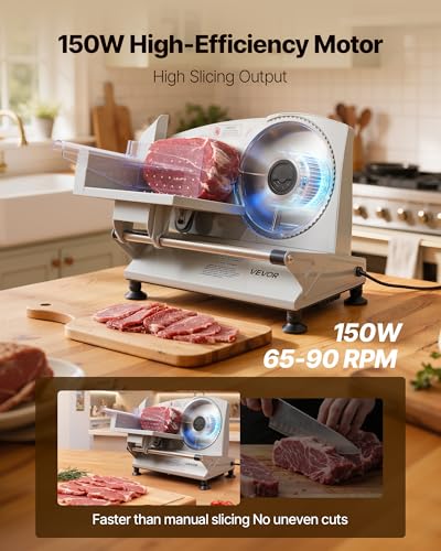 Meat Slicer 6.7" Electric Deli Slicer Machine with 2 SUS420 Blades (6.7 inch / Silver)