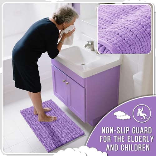Bathroom Rugs Non Slip Washable 32x20 Inch