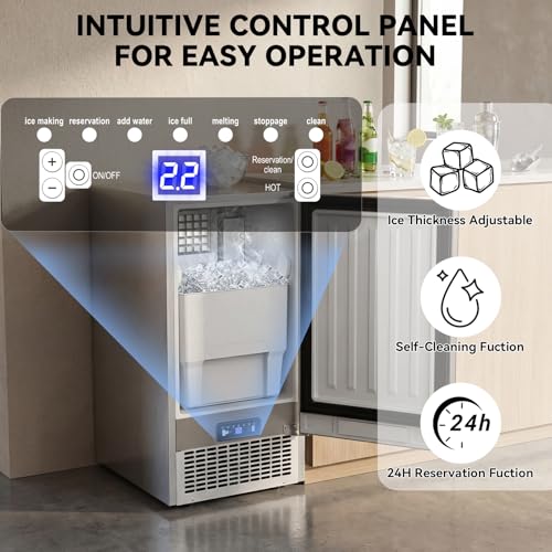 Under Counter Ice Maker (Stainless Steel)