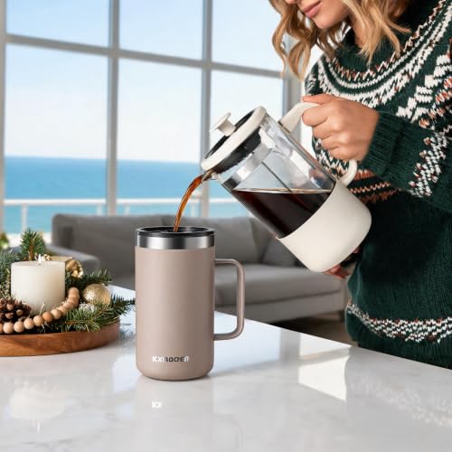 20 oz Insulated Coffee Mug (Mocha / 20 ounces (1 pack))