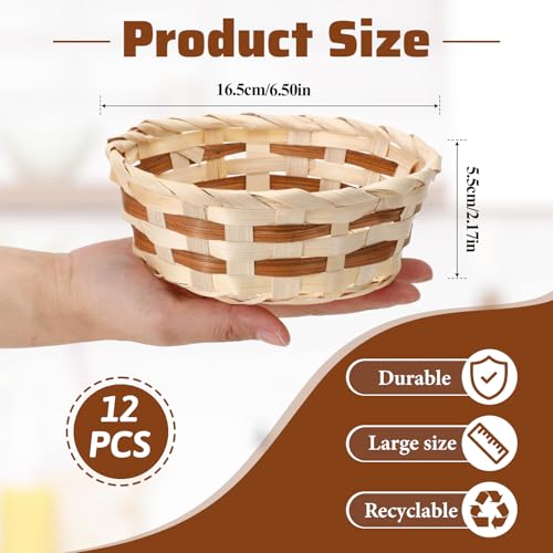 12 Pack Round Gift Baskets