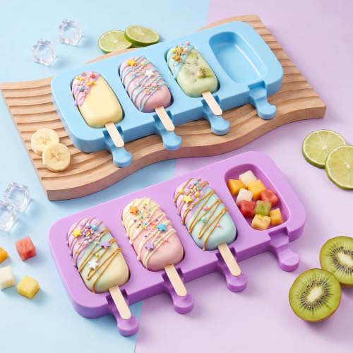 Popsicle Molds Set of 2 (Blue, Purple)
