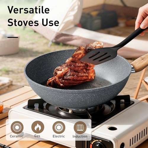 Pots and Pans Set (Bgrey / 17 PCS Cookware Set)