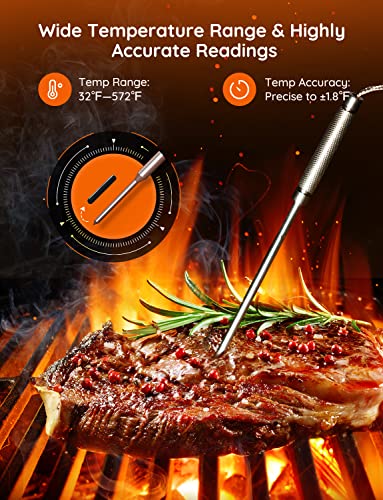 WiFi Meat Thermometer Digital with 4 Probe
