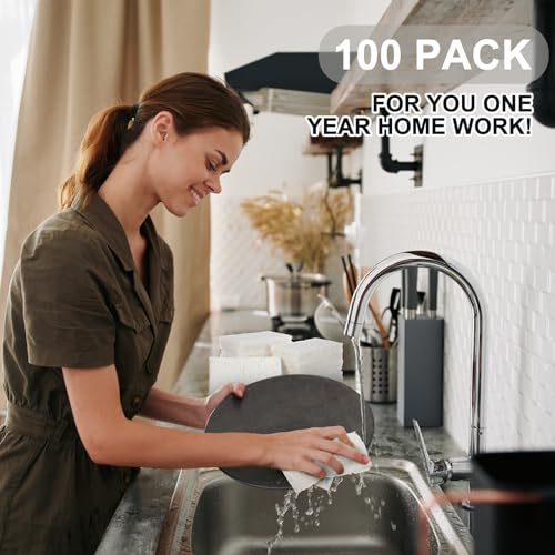 100 Pcs Sponges Bulk Sponges Kitchen Compressed Sponge (100 Count)
