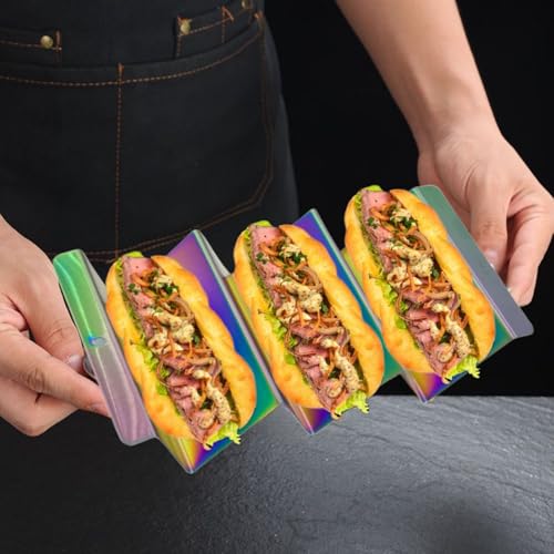 Metal Taco Holder (Rainbow)