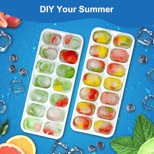 Ice Cube Trays with Lids for Freezer (5 Count)