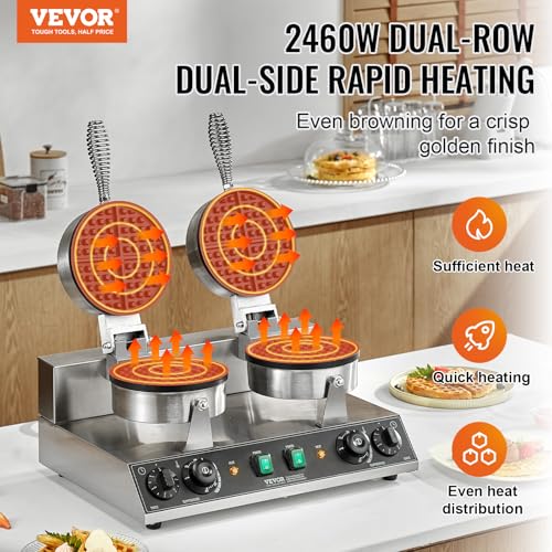 Commercial Waffle Maker (2*4Pcs)