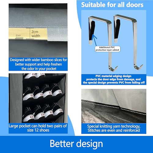 shoe organizer (Grey/Black)