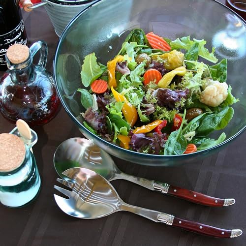 Laguiole Connoisseur Rosewood Salad Servers (Wood Grain)