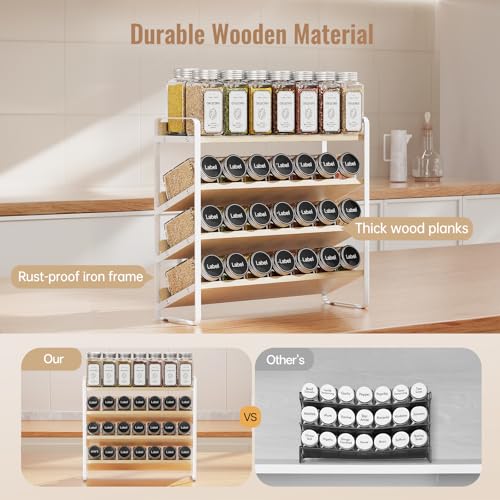 4 Tier Spice Rack Organizer for Cabinet