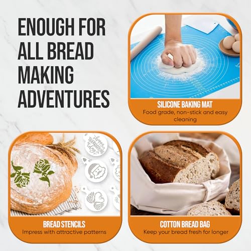Complete Banneton Bread Proofing Basket Set