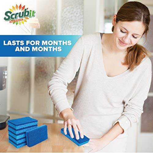 Non Scratch Cleaning Scrub Sponges (6 Count)