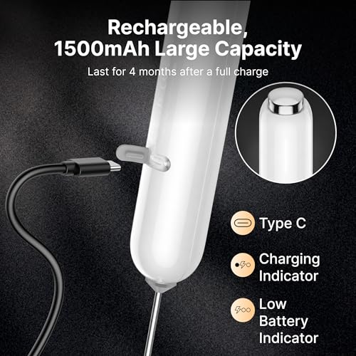 InstaWhisk Milk Frother with Variable Speed (White / Rechargeable)
