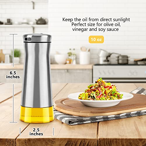 Olive Oil And Vinegar Dispenser Set (Silver)