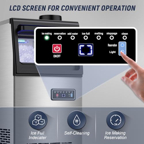 Nugget Ice Maker Machine (Stainless Steel)