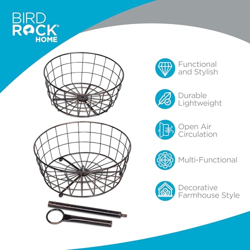 2 Tier Wire Fruit Basket (2 Basket)
