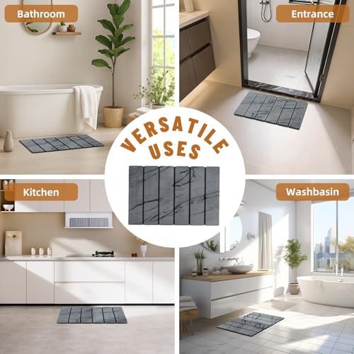 Stone Bath Mat (E-marble Gray)