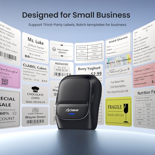 221B 2" Bluetooth Thermal Label Printer with 1 Label Roll