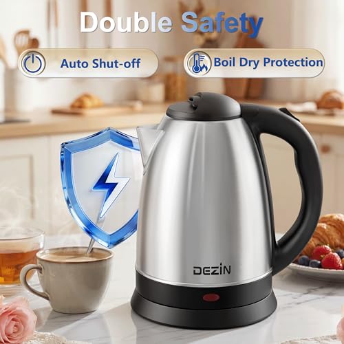 2L Electric Kettle (Black Silver)