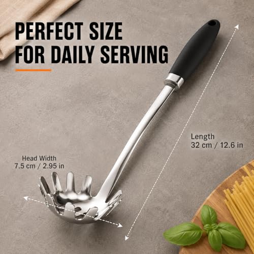 Stainless Steel Pasta Spoon (B-Silver Pasta)