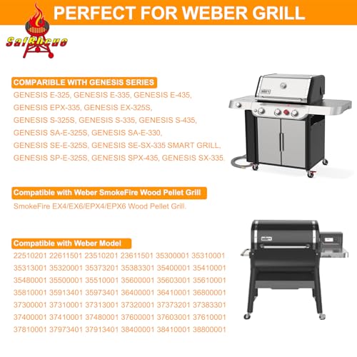7671 Crafted Glazed Baking Stone for Weber Genesis (16.25"L x 16"W x 0.5"Th)