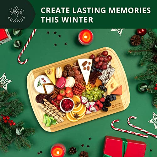 Wooden Cutting Boards for Kitchen Meal Prep & Serving (1-Piece / Two-Tone)